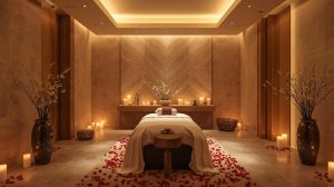 Therapist providing full body relaxation and wellness massage in Dhaka spa center